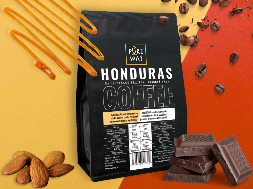 Káva Honduraskej sladkastej orieškovej chuti